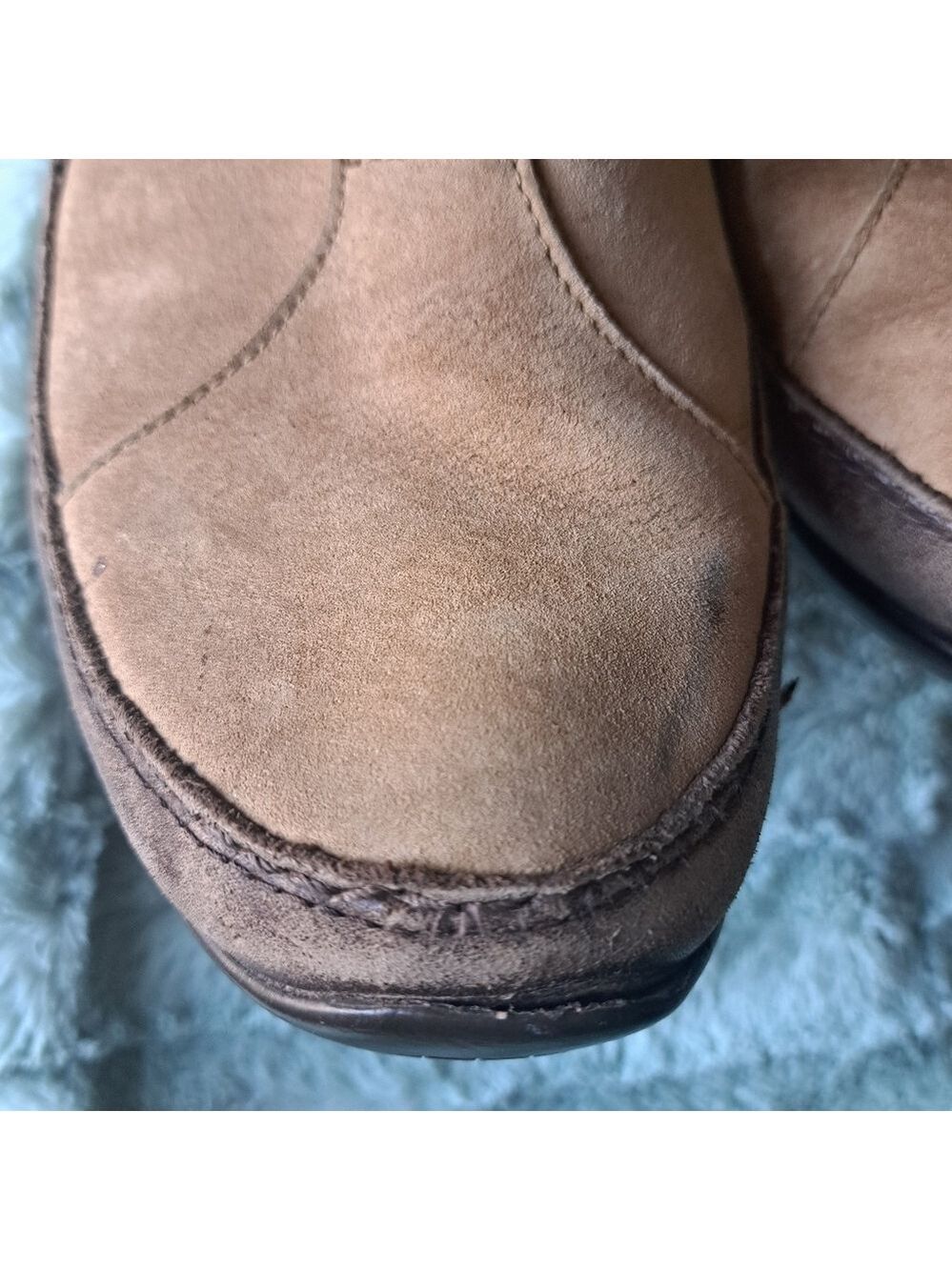 THE NORTH FACE Abby Apres snow winter boots shearling leather worn used 9.5 - Picture 11 of 16